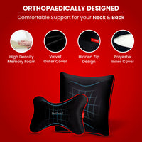Dr. Ortho Car Cushion & Neck Rest Combo