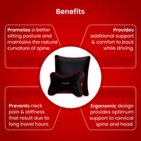 Dr. Ortho Car Cushion & Neck Rest Combo