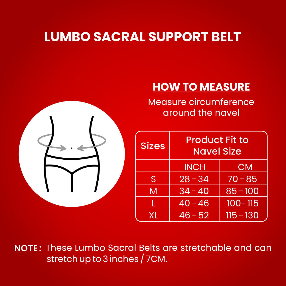 MALVOLIO Lumbo Sacral Support Belt (Waist & Back Support) - For Men & Women  Back / Lumbar Support - Buy MALVOLIO Lumbo Sacral Support Belt (Waist & Back  Support) - For Men