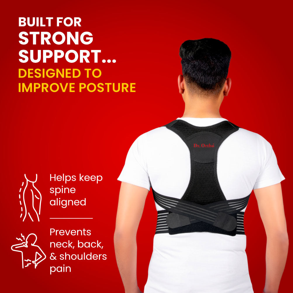 Posture Lumbar Support Binder Premium Posture Corrector For Men