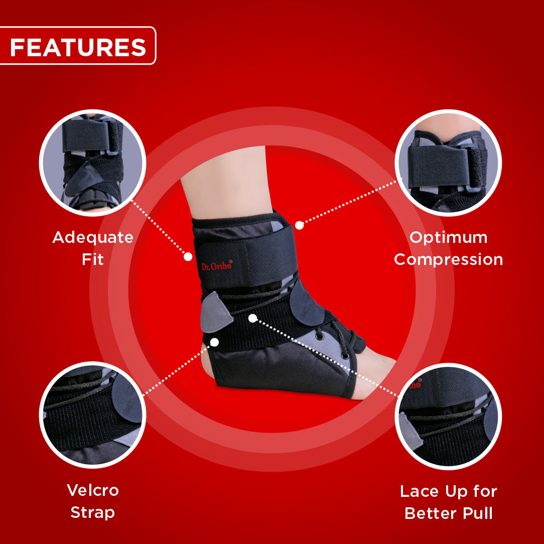 Ankle Brace Lace-Up | Adjustable Support for Stability & Comfort – Dr ...