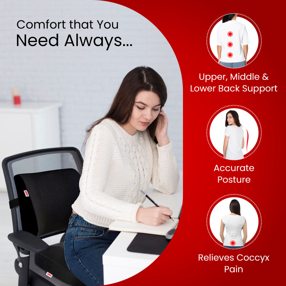 Dr. Ortho Back Support and Coccyx Cushion Combo – Ultimate Comfort ...