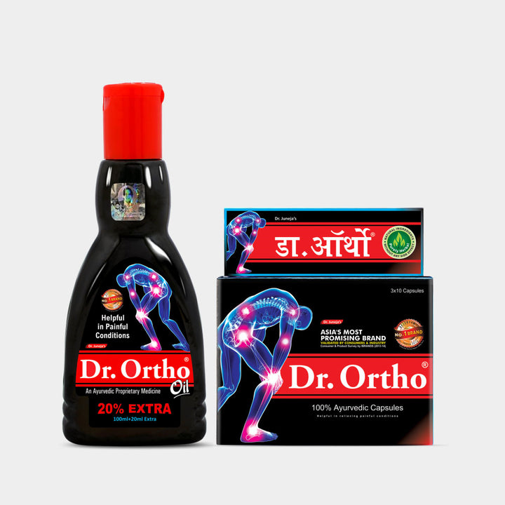 Combo for Body Muscle Pain (Oil 120ml + 30 Capsules)