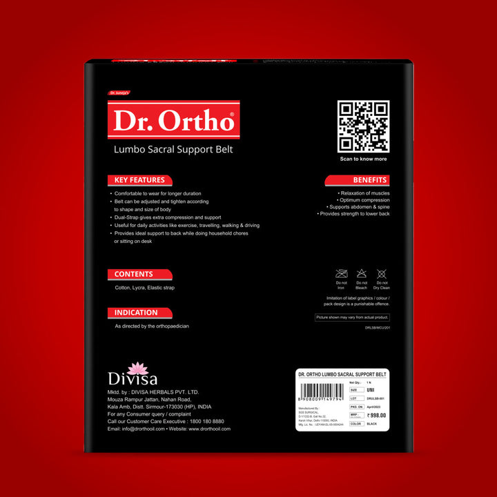 Dr. Ortho Lumbo Sacral Support Belt [Universal Size]