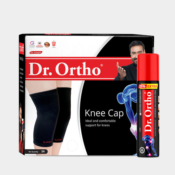 Buy Dr.Ortho Cotton Knee Cap with Open Patella, Knee Support for