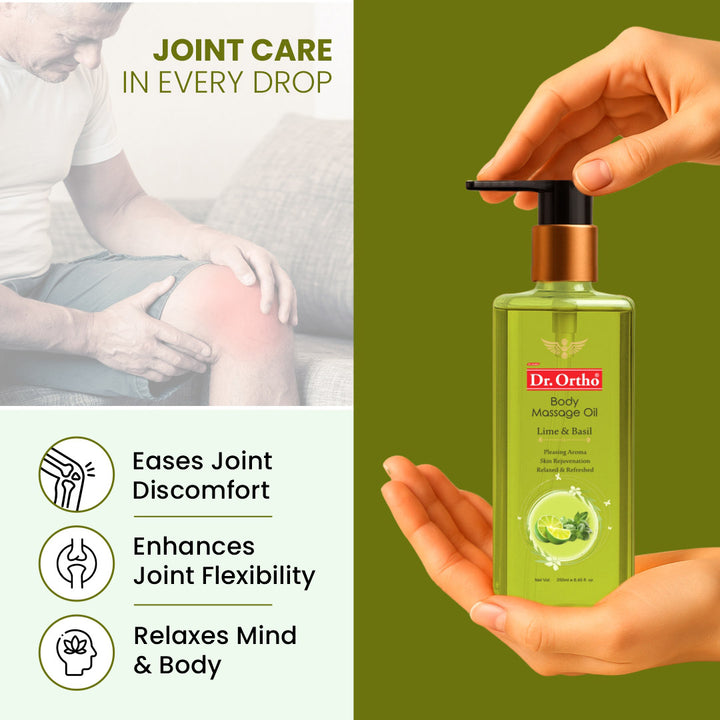 Lime & Basil Body Massage Oil - 250ml